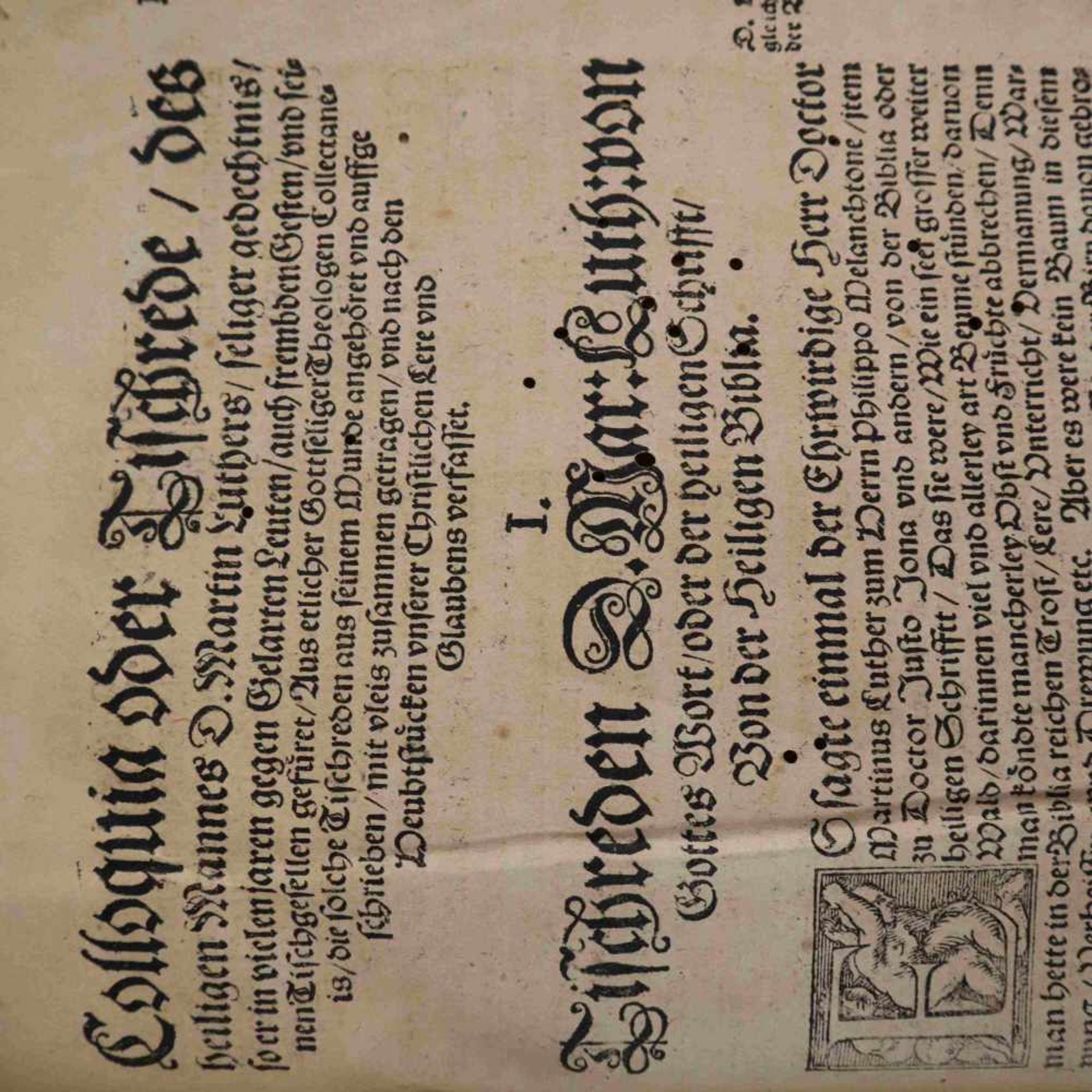 Luther, Martin - "Colloquia oder Tischreden des heiligen Mannes D.Martin Luthers seliger gedechtnis, - Bild 5 aus 9