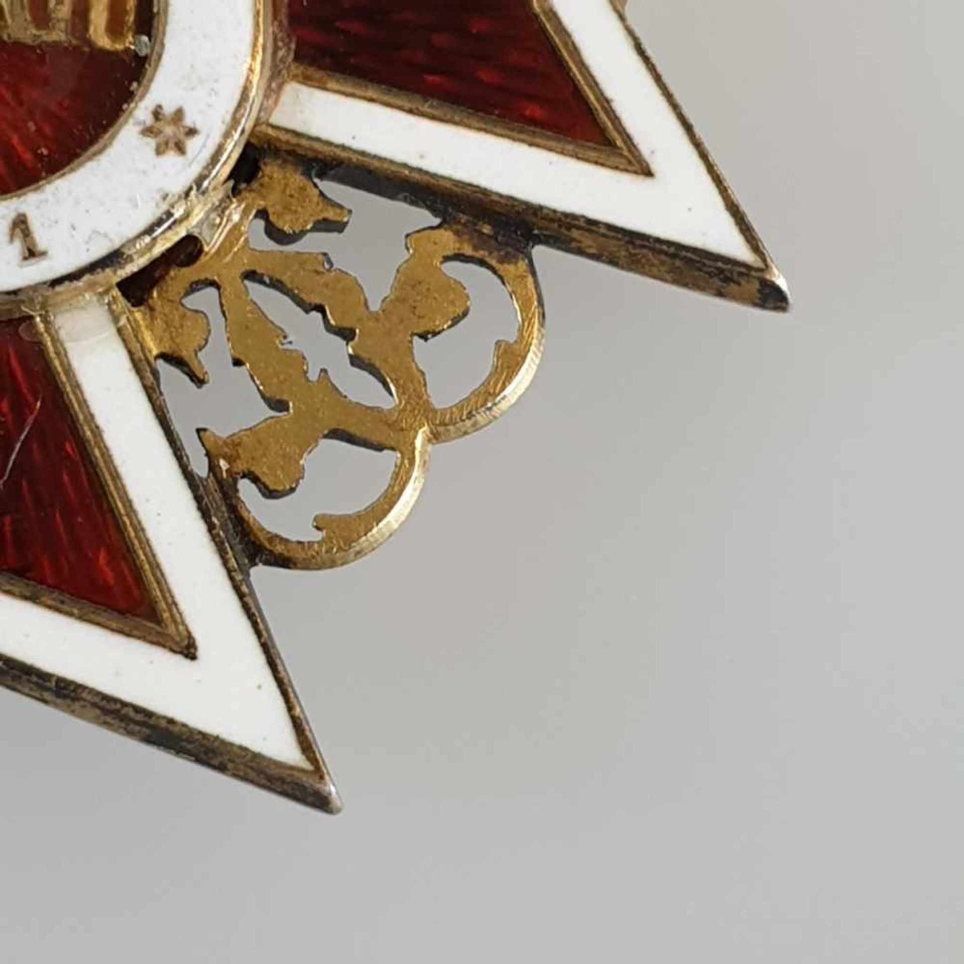 Orden der Krone von Rumänien - Kommandeurkreuz, erstes Modell (1881-1932), 1881 durch König Carol I. - Bild 3 aus 5