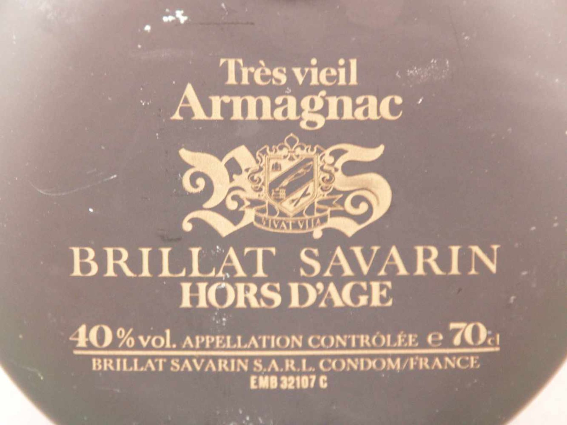 Armagnac - Tres Vieil Armagnac Brillat Savarin, Hors D'Age, 1963, französisch, 40% Vol., ca. 70cl, - Image 4 of 6