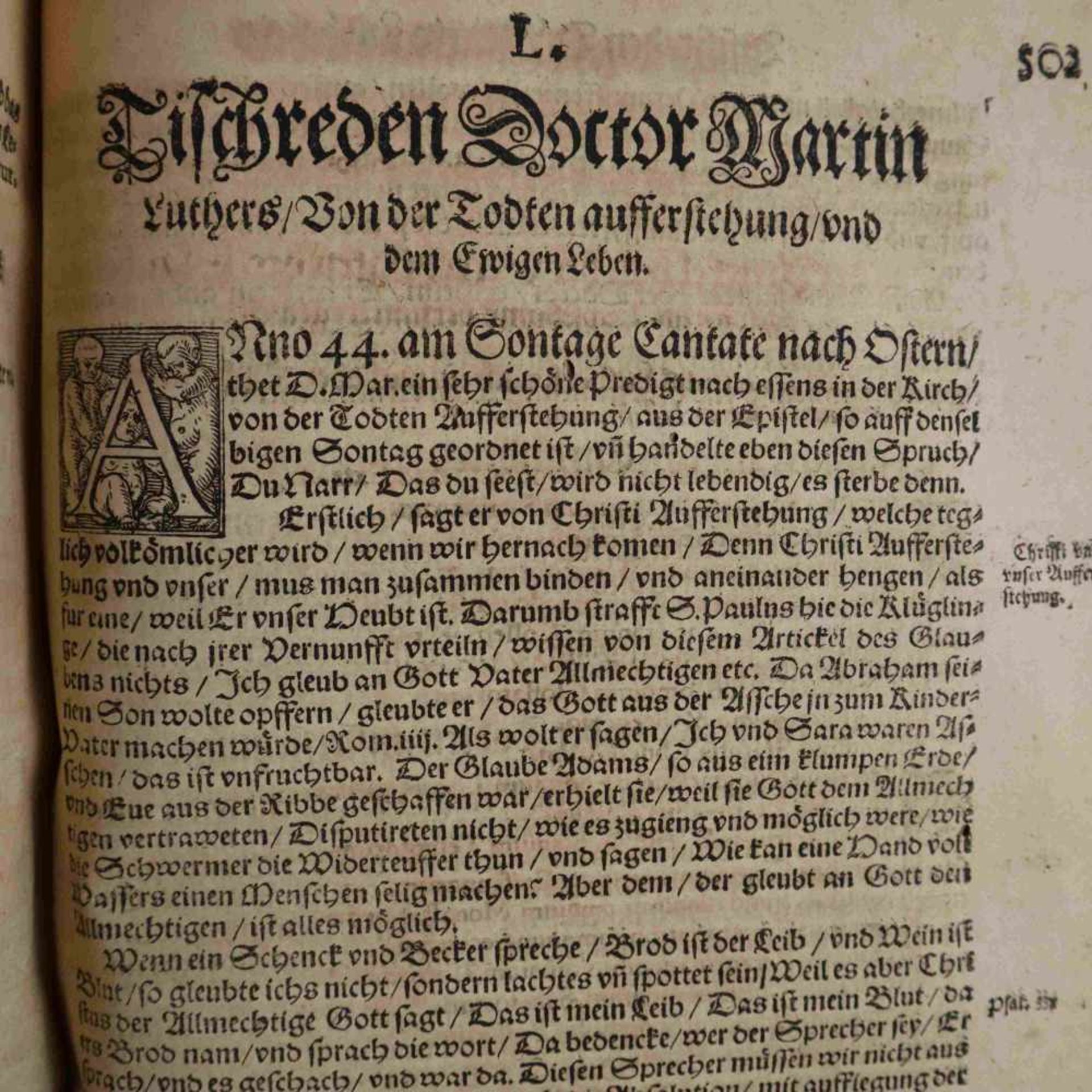 Luther, Martin - "Colloquia oder Tischreden des heiligen Mannes D.Martin Luthers seliger gedechtnis, - Bild 9 aus 9