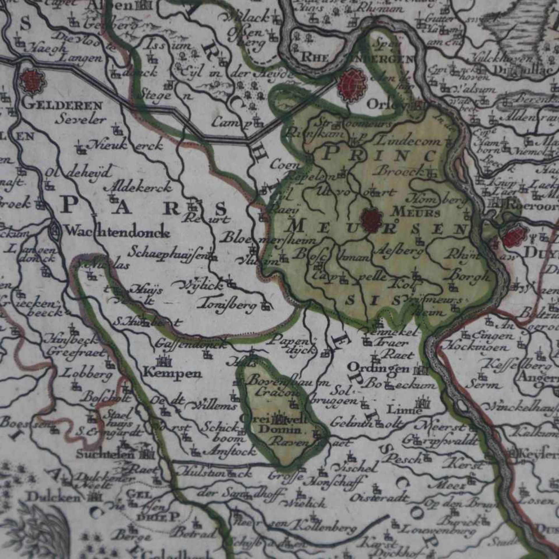 Seutter, Matthäus (Augsburg 1678-1757 ebd.) - Karte des Kleve- und Ruhrgebiets, 'Nova et accurata - Bild 4 aus 10