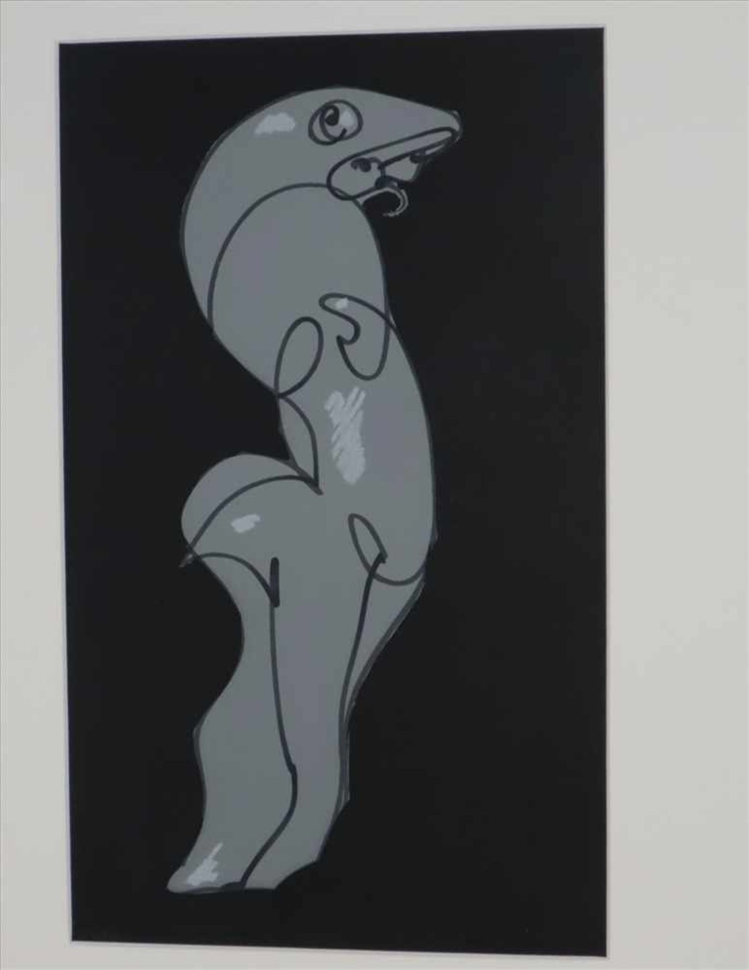 Ernst, Max (1891-1976) - Sans Titre, Farblithographie, aus der Folge "Les Chiens ont Soif" (Hunde