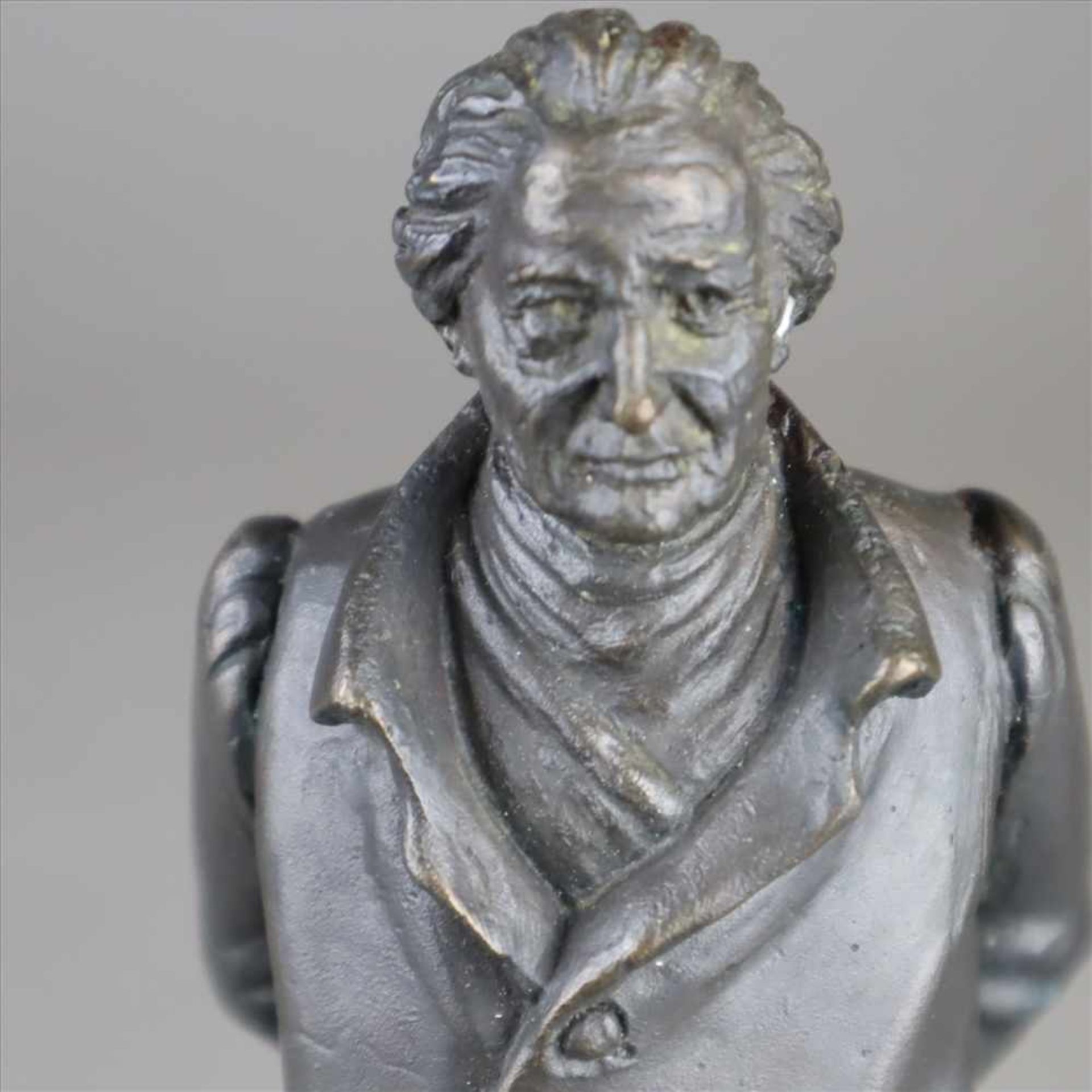 Rauch, Christian Daniel (Arolsen 1777 - 1857 Dresden) nach - "Goethe", Bronze, alt patiniert, - Bild 2 aus 6