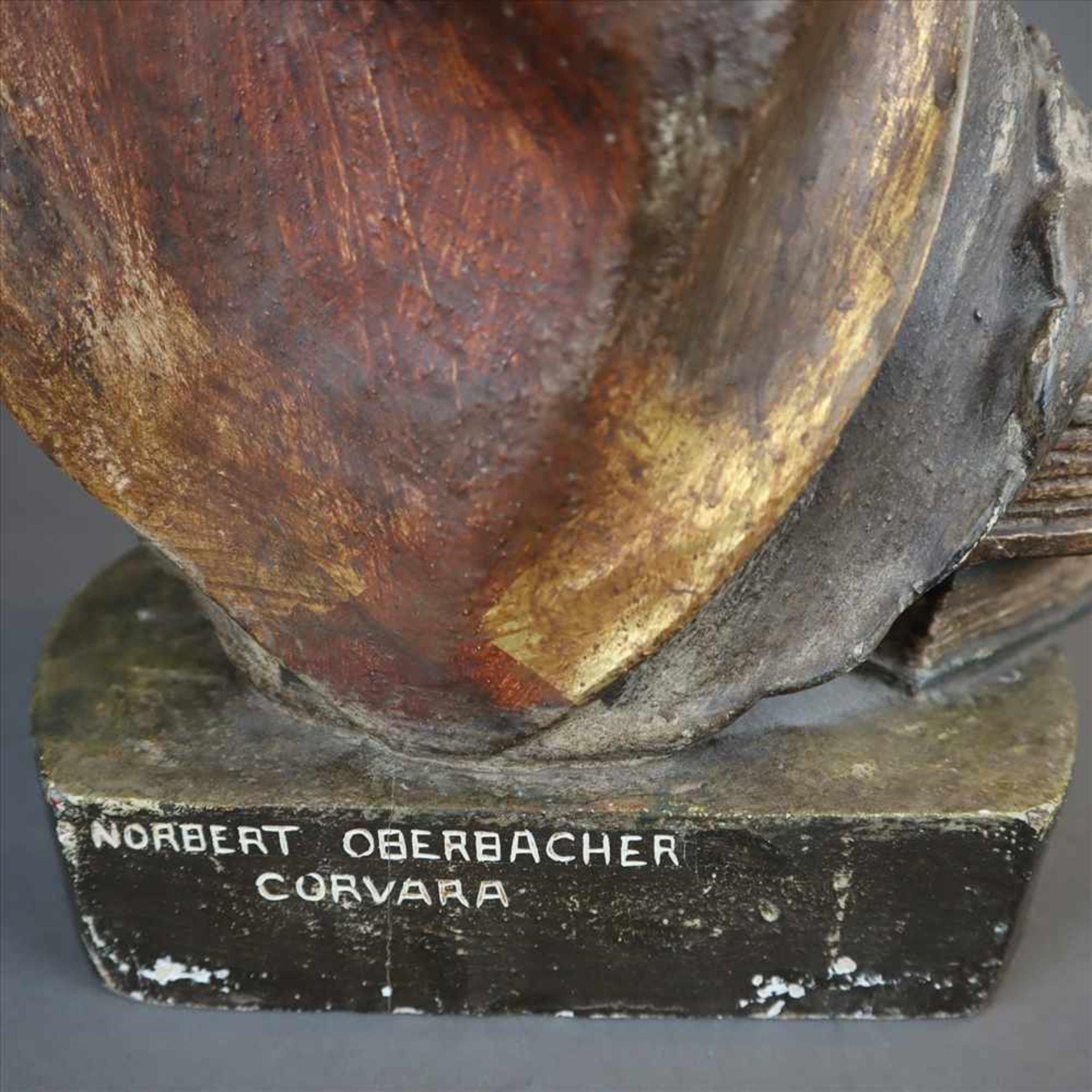 Holzfigur Hl.Urban - Norbert Oberbacher, Südtirol, Corvara (Kurfar), 20.Jh., Holzschnitzerei nach - Bild 11 aus 11