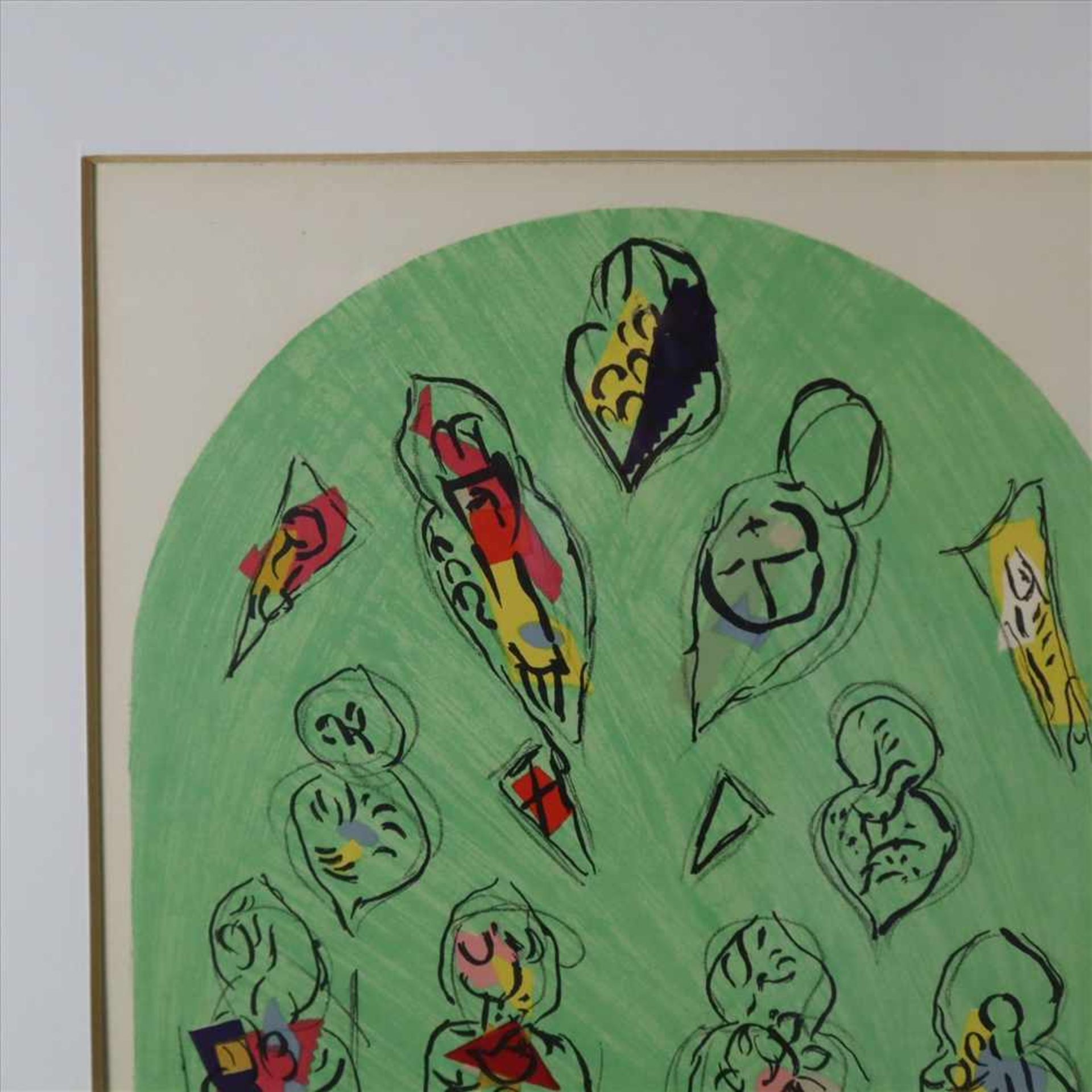 Chagall, Marc (1887 Witebsk - 1985 St. Paul de Vence) - "Glasmalereien für Metz", Farblithographie - Bild 3 aus 4