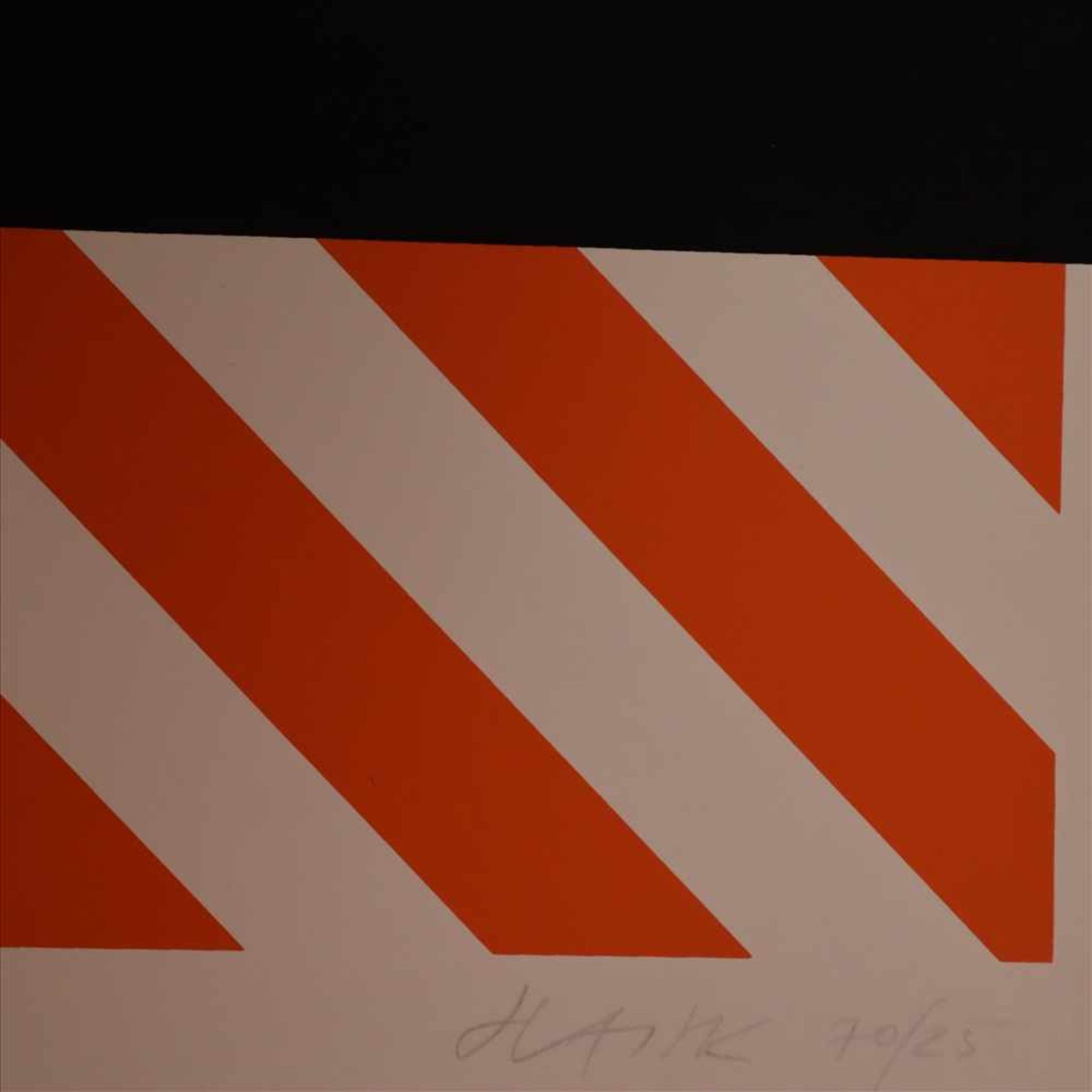 Hajek, Otto Herbert (1927 Kaltenbach - 2005 Stuttgart) - Geometrische Komposition, Farbserigrafie, - Bild 2 aus 2