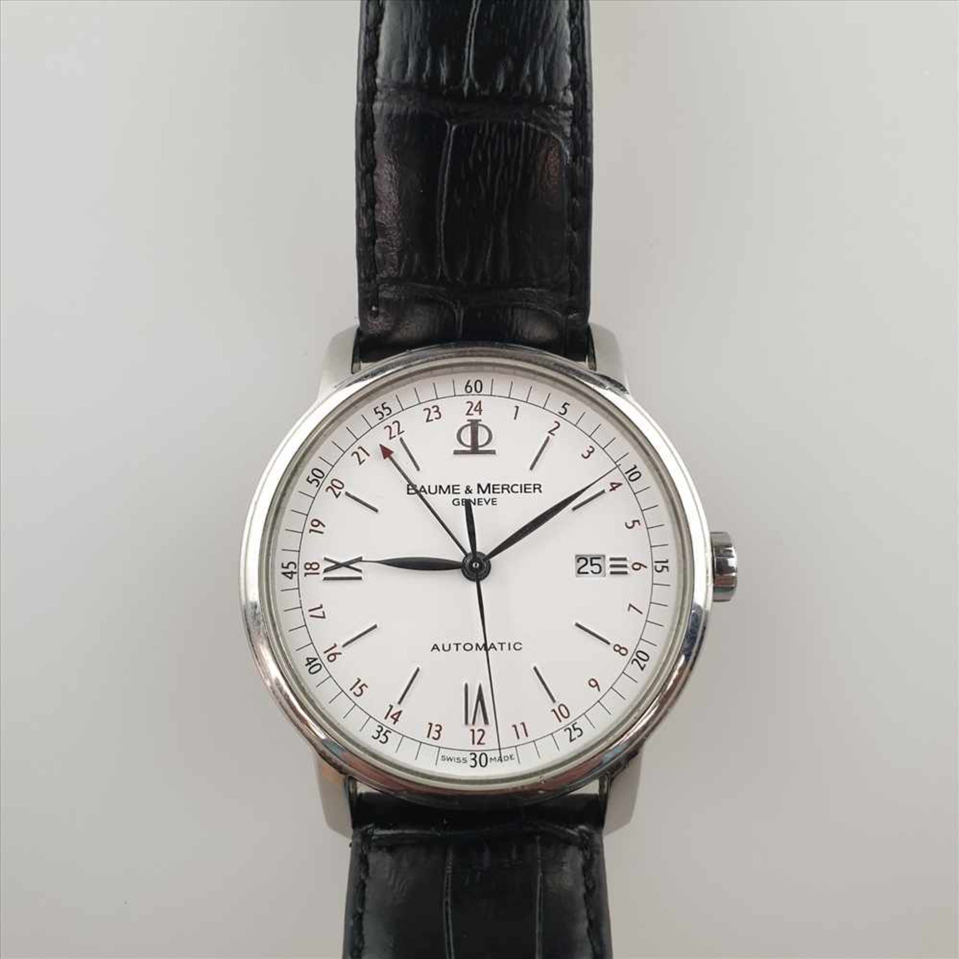 Herrenarmbanduhr "Baume & Mercier" - Schweiz um 2009, Serie Classima GMT, Automatik, Ref.Nr.