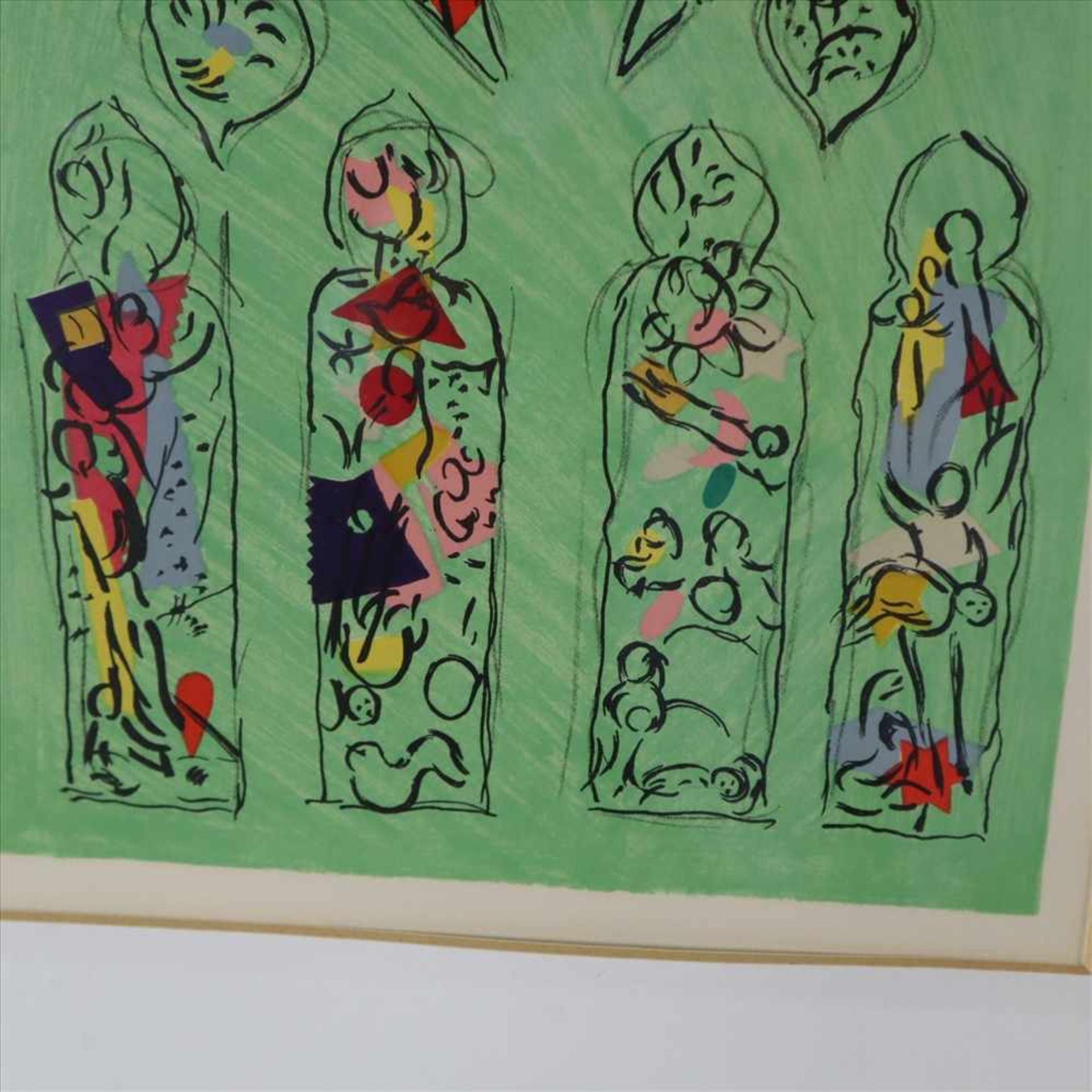 Chagall, Marc (1887 Witebsk - 1985 St. Paul de Vence) - "Glasmalereien für Metz", Farblithographie - Bild 4 aus 4