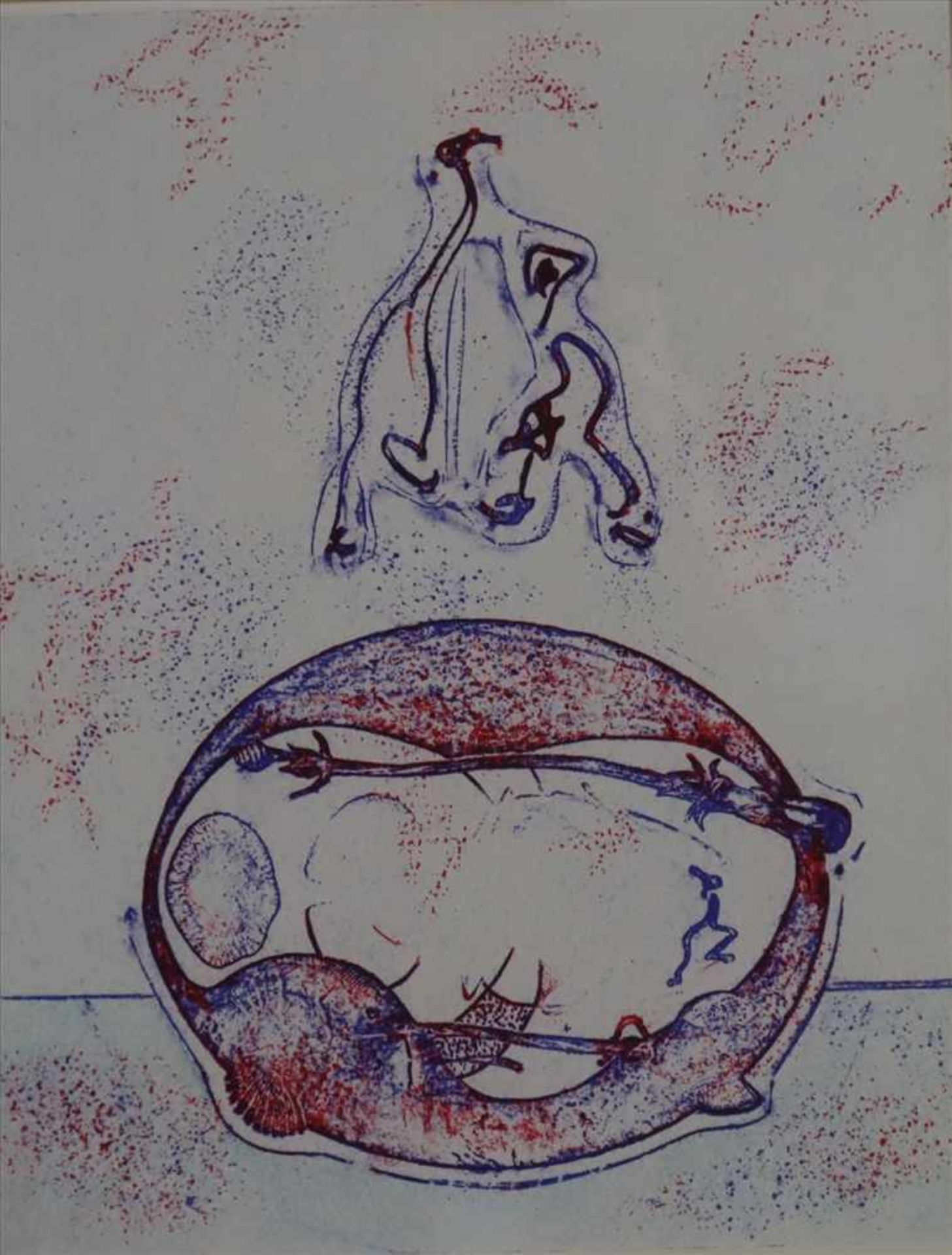 Ernst, Max (1891-1976) - "Aprés moi XX-éme Siecle", 1971, Lithographie, aus dem Buch "Hommage à