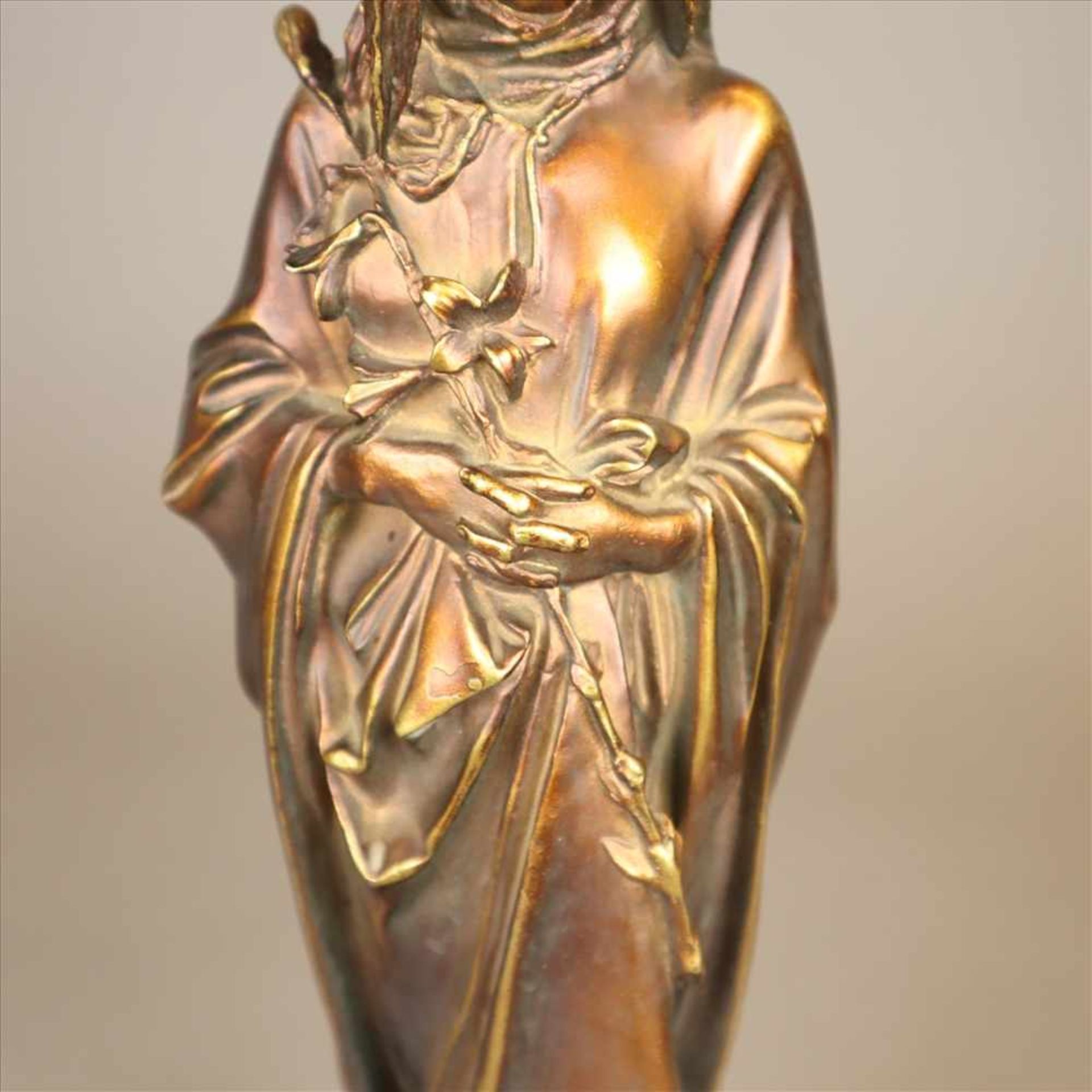 Fremiet, Emmanuel (1824-1810, nach) - Maria Immaculata, Bronze, vollplastische Darstellung der auf - Bild 5 aus 8