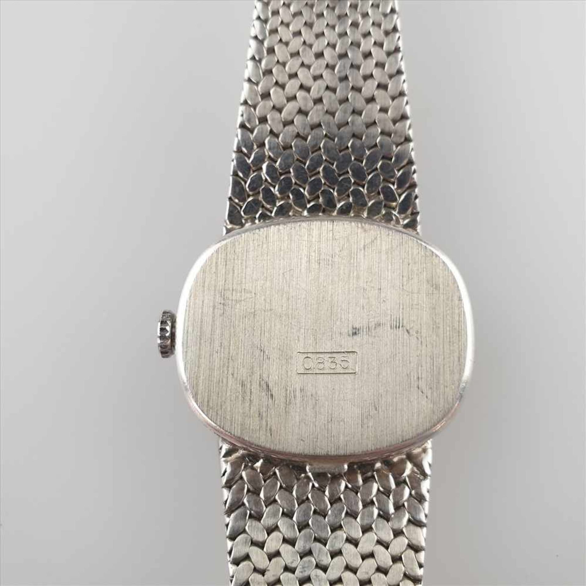 Damenarmbanduhr - Cito, Handaufzug, Gehäuse mit Band Silber 835, Verschluss und Gehäuse gepunzt, - Bild 4 aus 4