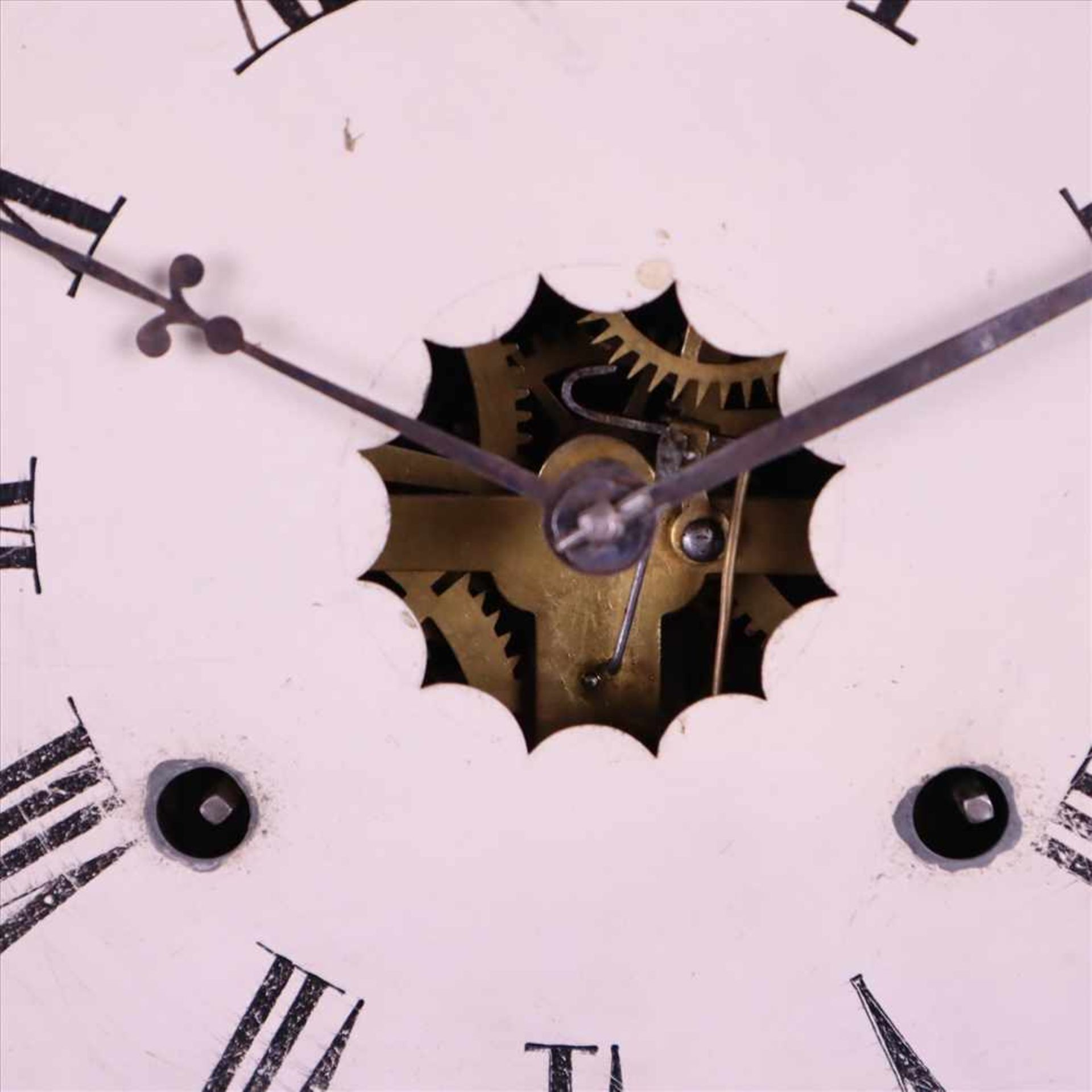 Wandregulator - Waterbury Clock Co., USA, Holzgehäuse mit Messingapplikationen, verglastes - Bild 5 aus 8