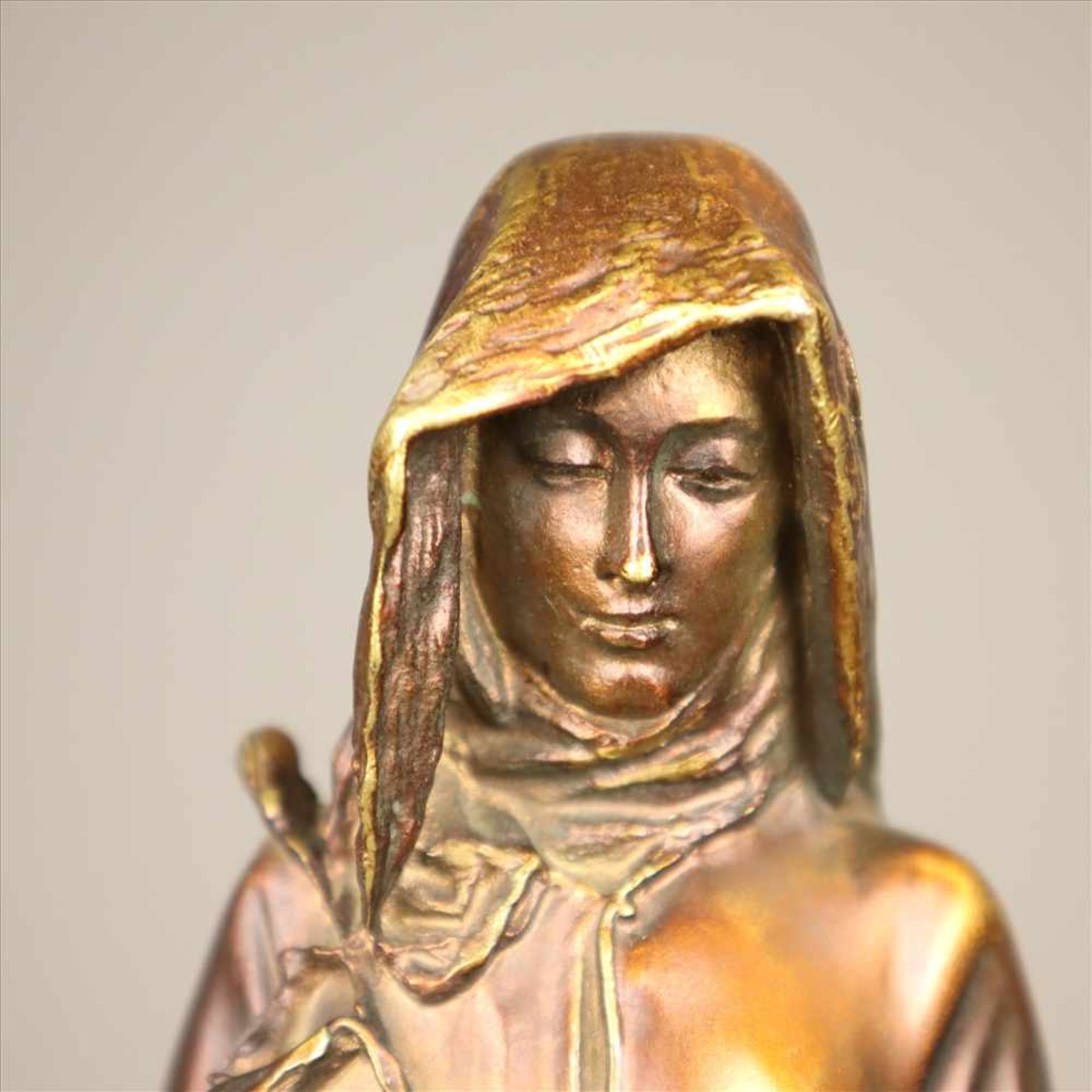 Fremiet, Emmanuel (1824-1810, nach) - Maria Immaculata, Bronze, vollplastische Darstellung der auf - Bild 4 aus 8