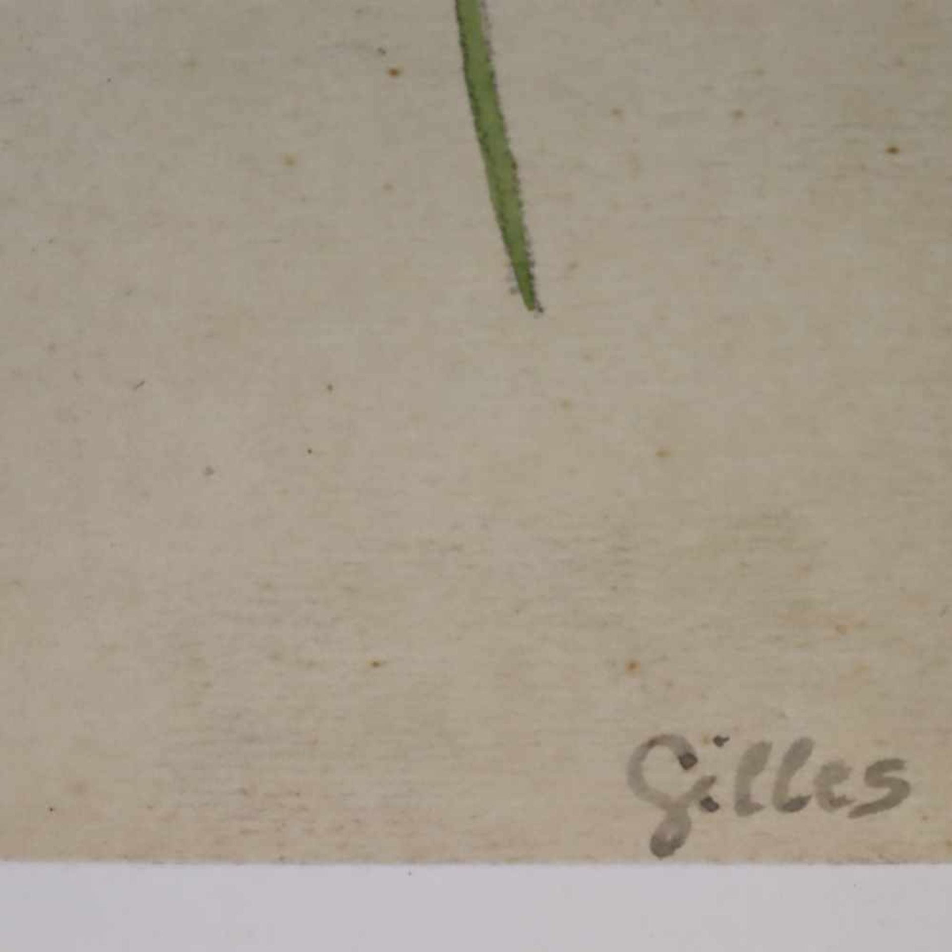 Barthel, Gilles (20.Jh.) - Blumenstudien, Aquarell auf Papier, re. u. sign. "Gilles", verso - Bild 3 aus 4