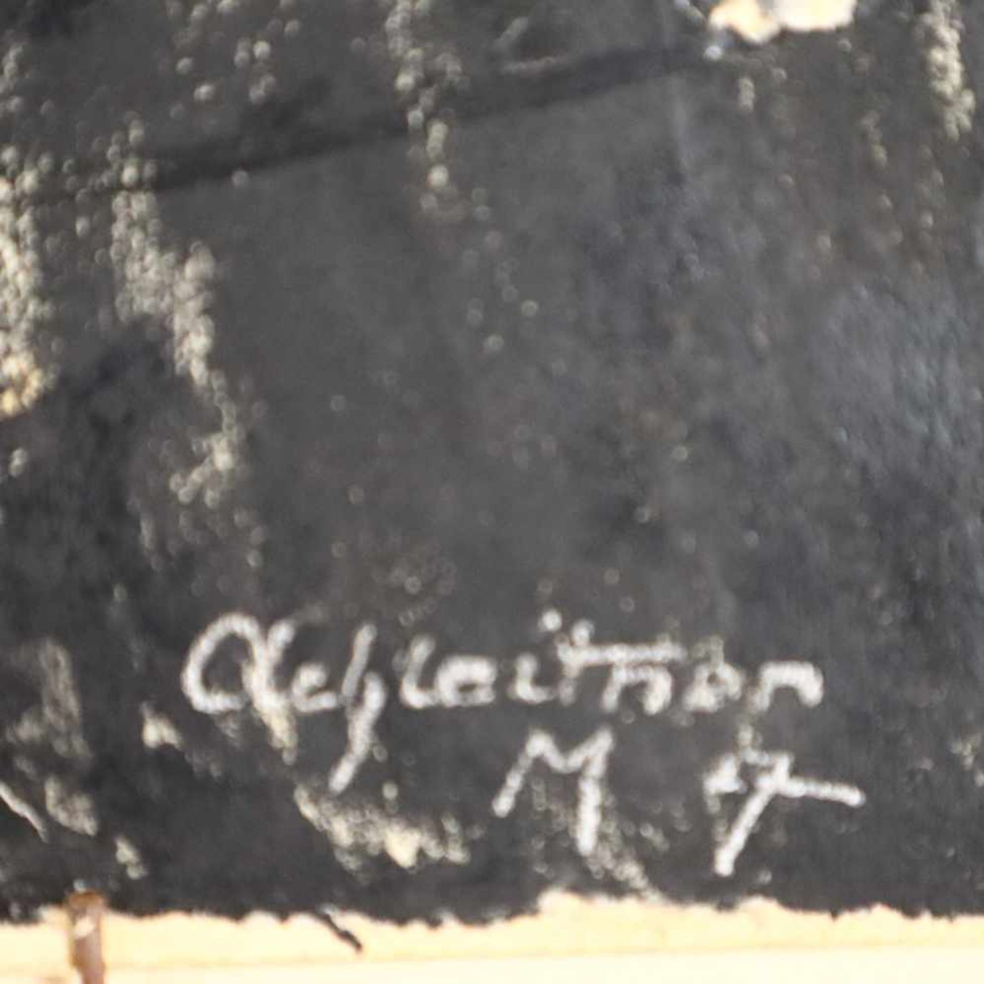 Achleitner, Adolf (1867 -?) - Auerhahn im Wald, Kohlezeichnung, verso: signiert und bezeichnet, - Bild 5 aus 5