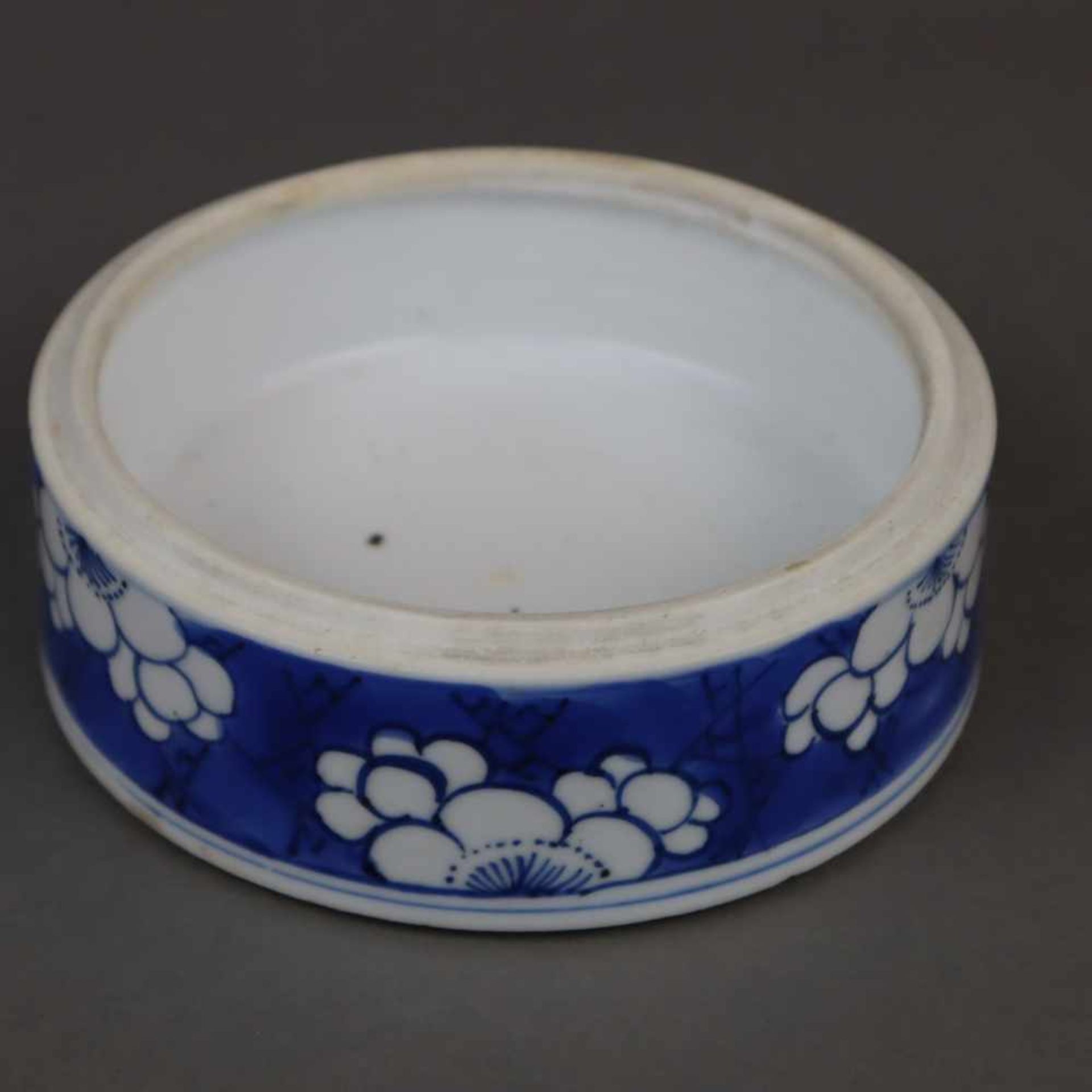 Stapeldose - China, Porzellan, unterglasurblauer Blumendekor, vier ineinander gestapelte Schalen mit - Bild 5 aus 6