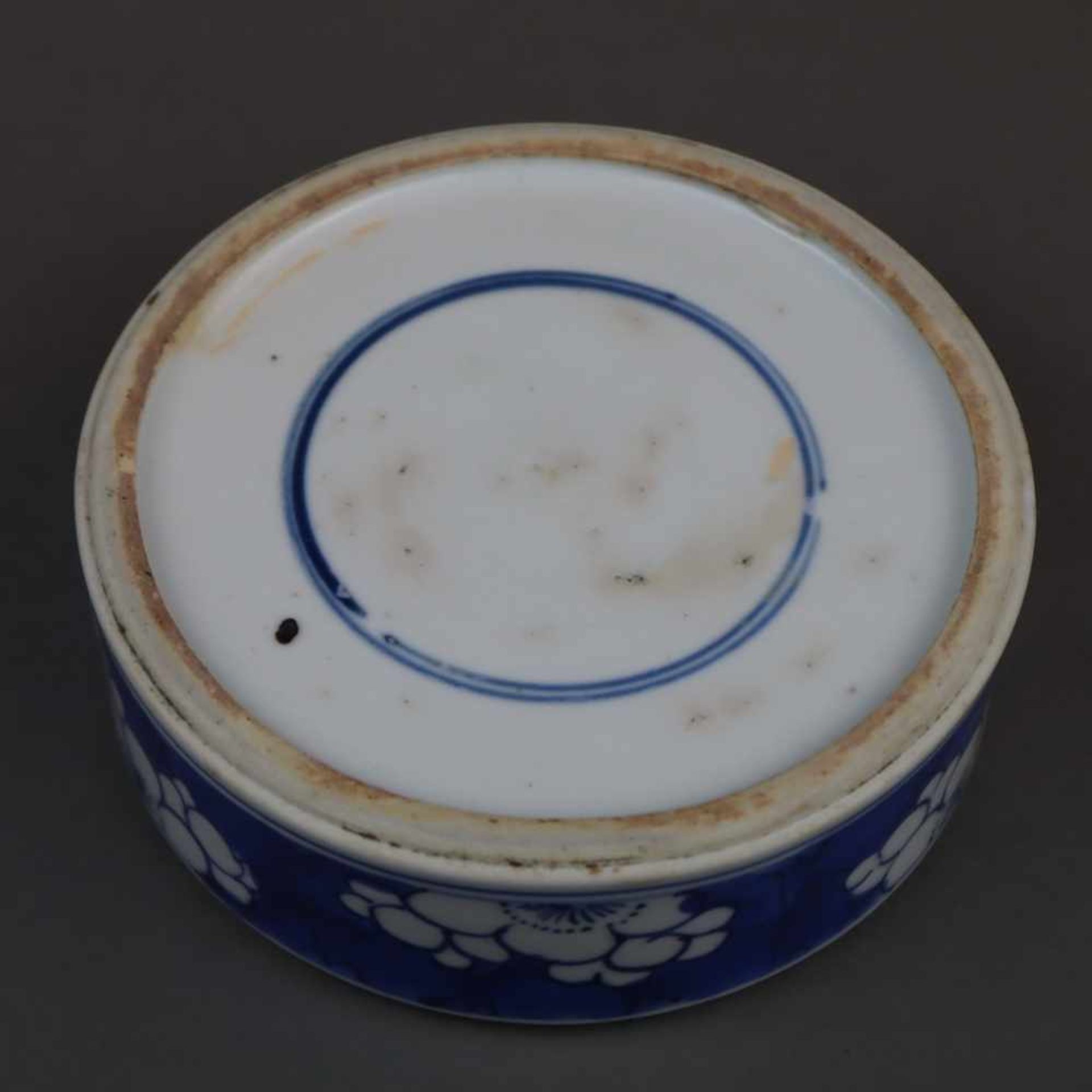 Stapeldose - China, Porzellan, unterglasurblauer Blumendekor, vier ineinander gestapelte Schalen mit - Bild 6 aus 6