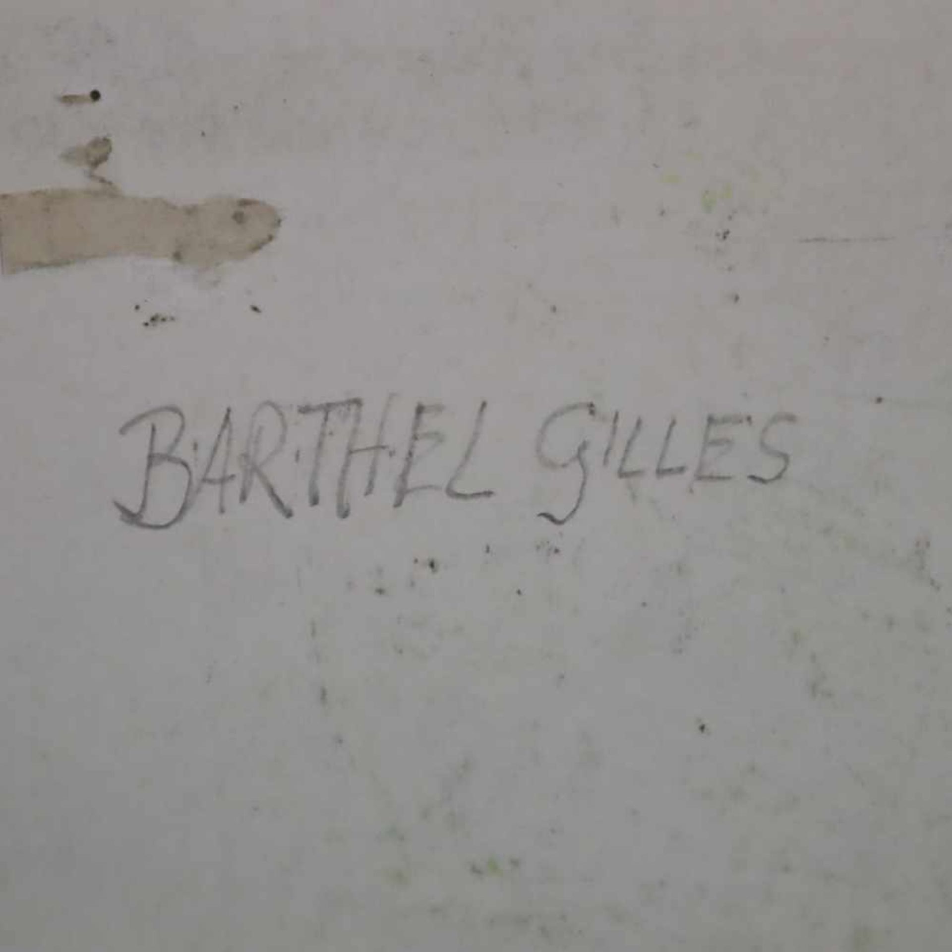 Barthel, Gilles (20.Jh.) - Blumenstudien, Aquarell auf Papier, re. u. sign. "Gilles", verso - Bild 4 aus 4