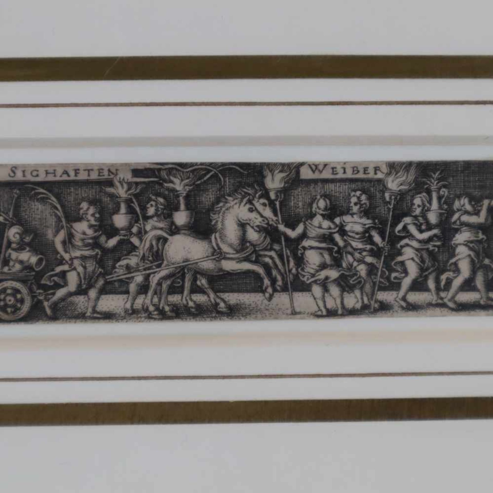 Beham, Hans Sebald (1500 Nürnberg - 1550 Frankfurt am Main) - "Triumpf. der edelen sighaften - Bild 4 aus 4