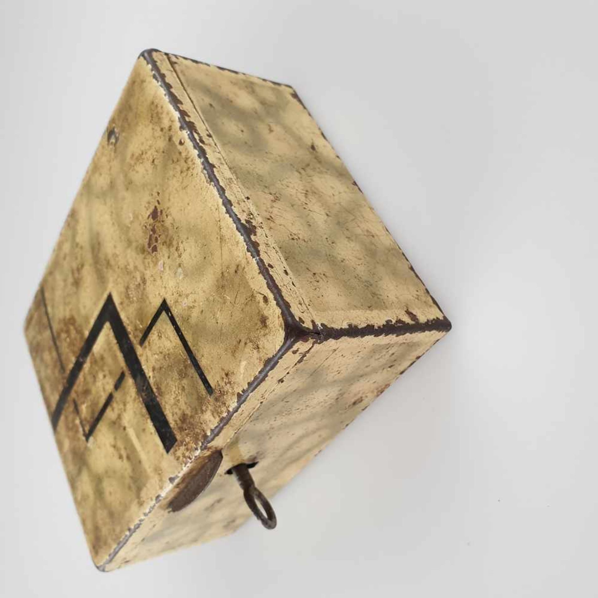 Deckeldose - Ruppelwerke Gotha, Entwurf von Marianne Brand, rechteckiges Blechgehäuse, - Bild 3 aus 9