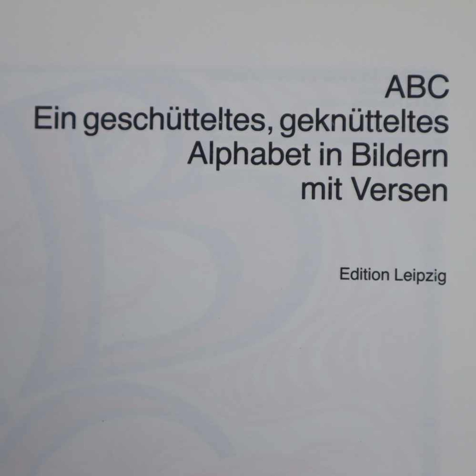 Zwei Kinderbücher - 1x Felixmüller, Conrad und Londa Felixmüller, "ABC. Ein geschütteltes, - Bild 11 aus 12