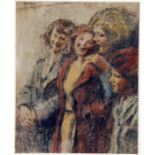 WILLIAM CONOR - CRAYON - THE FOUR SISTERS 18' X 15'