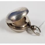 SILVER SOVEREIGN CASE IN SHAPE OF POCKET WATCH - SHEFFIELD