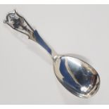 IRISH SILVER TEA CADDY SPOON - DUBLIN