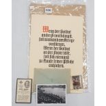 WW2 THIRD REICH POSTER & EPHEMERA