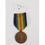 VICTORY MEDAL 14747 - PTE G GREGORY R.IR.RIF