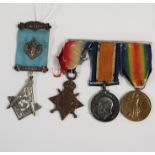 WW1 TRIO - 44149 CPL/PTE J ROBINSON R.A.M.C & HIS SILVER MASONIC JEWEL