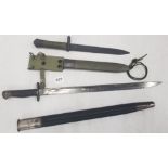 A 1907 PATTERN BAYONET & A SPANISH BAYONET