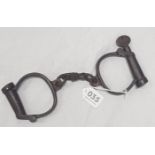 PAIR OF ANTIQUE HYATT HANDCUFFS