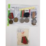 QUANTITY OF MILITARY WAR MEDALS WW1 BRITISH WAR & VICTORY MEDALS - PTE W TROKE - NO.2988 MIDDX