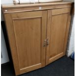 ANTIQUE PINE 2 DOOR CABINET