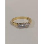 18 CARAT GOLD 3 STONE DIAMOND RING 0.56 CARAT OF DIAMONDS