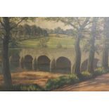 P H MARRINAN - OIL - WATER UNDER THE BRIDGE 38.5'X26'