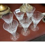 SET OF 6 WATERFORD SHERRY GLASSES
