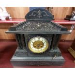 ANTIQUE SLATE MANTLE CLOCK