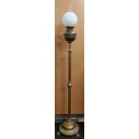 BRASS FREESTANDING OIL LAMP