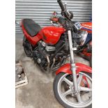 1997 HONDA NIGHTHAWK WITH SPARE FUEL TANK. IT IS AN IMPORT