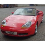 1998 PORSCHE BOXTER AUTO CONVERTIBLE 2500CC REGISTRATION PLATE P8 OSC (MOT'D)