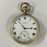 J W BENSON 9 GOLD POCKET WATCH