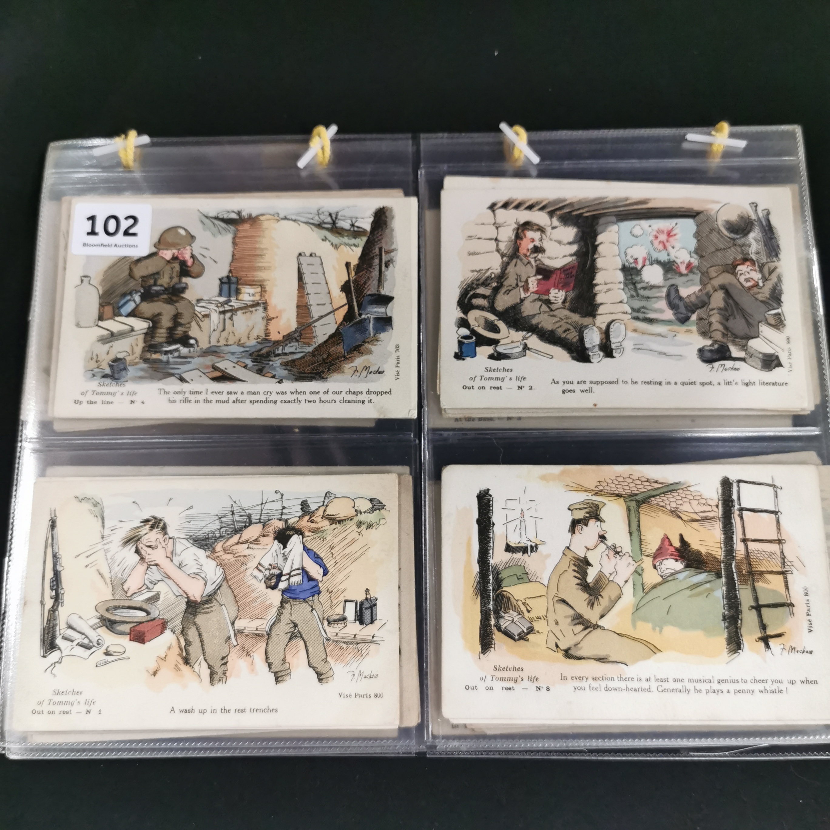 MILITARY - SKETCHES OF TOMMY'S LIFE - 32 CARDS