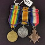 1914 TRIO TO ROYAL IRISH FUSILIERS - 5275 PTE H MCBRIDE R.IR FUS