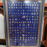 FRAMED SET OF BADGES (207)