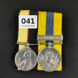 SUDAN PAIR OF MEDALS TO GRENADIER GUARDS - 6455 D J RICHARDS 1ST BN GREN.GDS