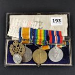 WW1 & WW2 MEDALS - M350672 PTE H NEILL A.S.C