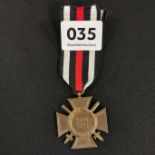 GERMAN CROSS OF HONOUR COMBATANTES WW1