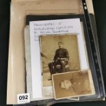 QUANTITY OF OLD RIC & RUC PHOTOGRAPHS & EPHEMERA